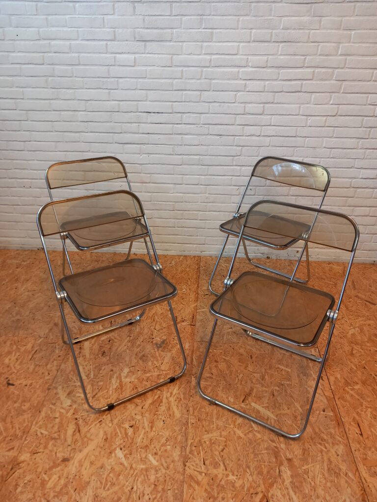 Set of 4 Plia chairs, Castelli