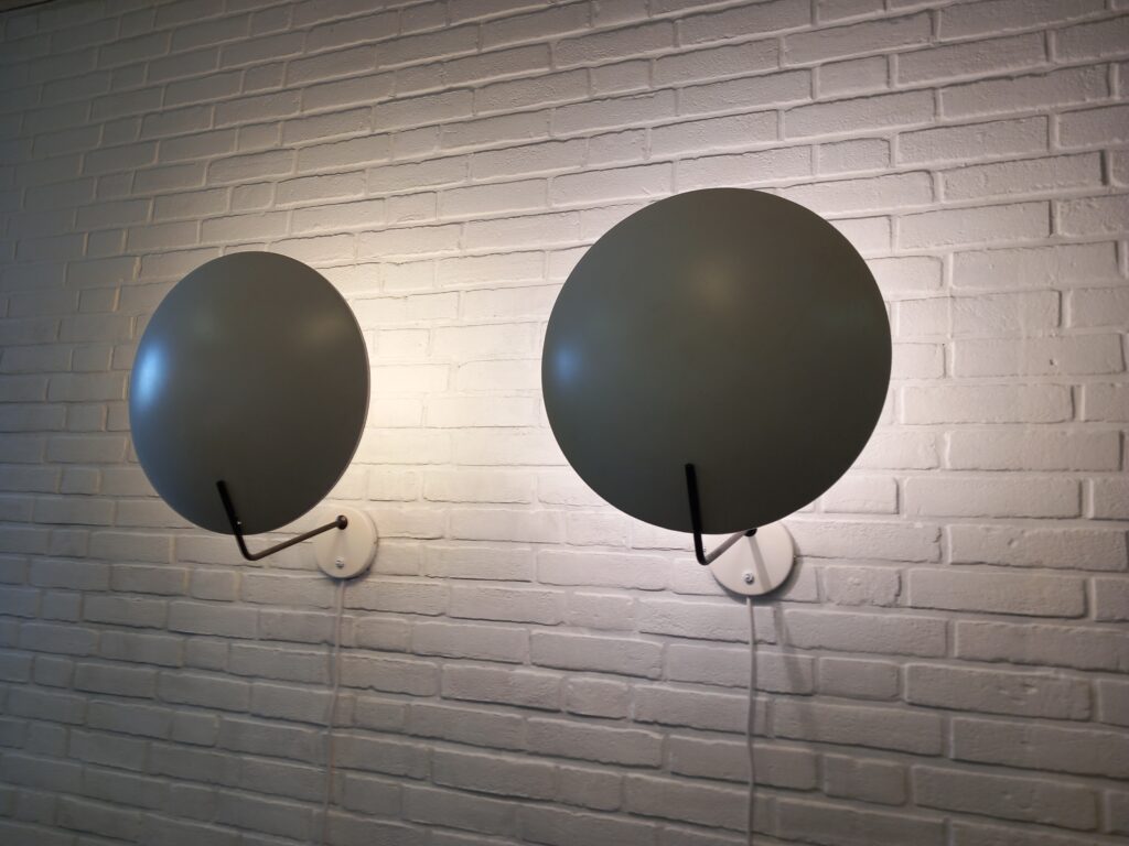 Set of 2 Bruno Gatta 232 Wall/Ceiling lamps Stilnovo
