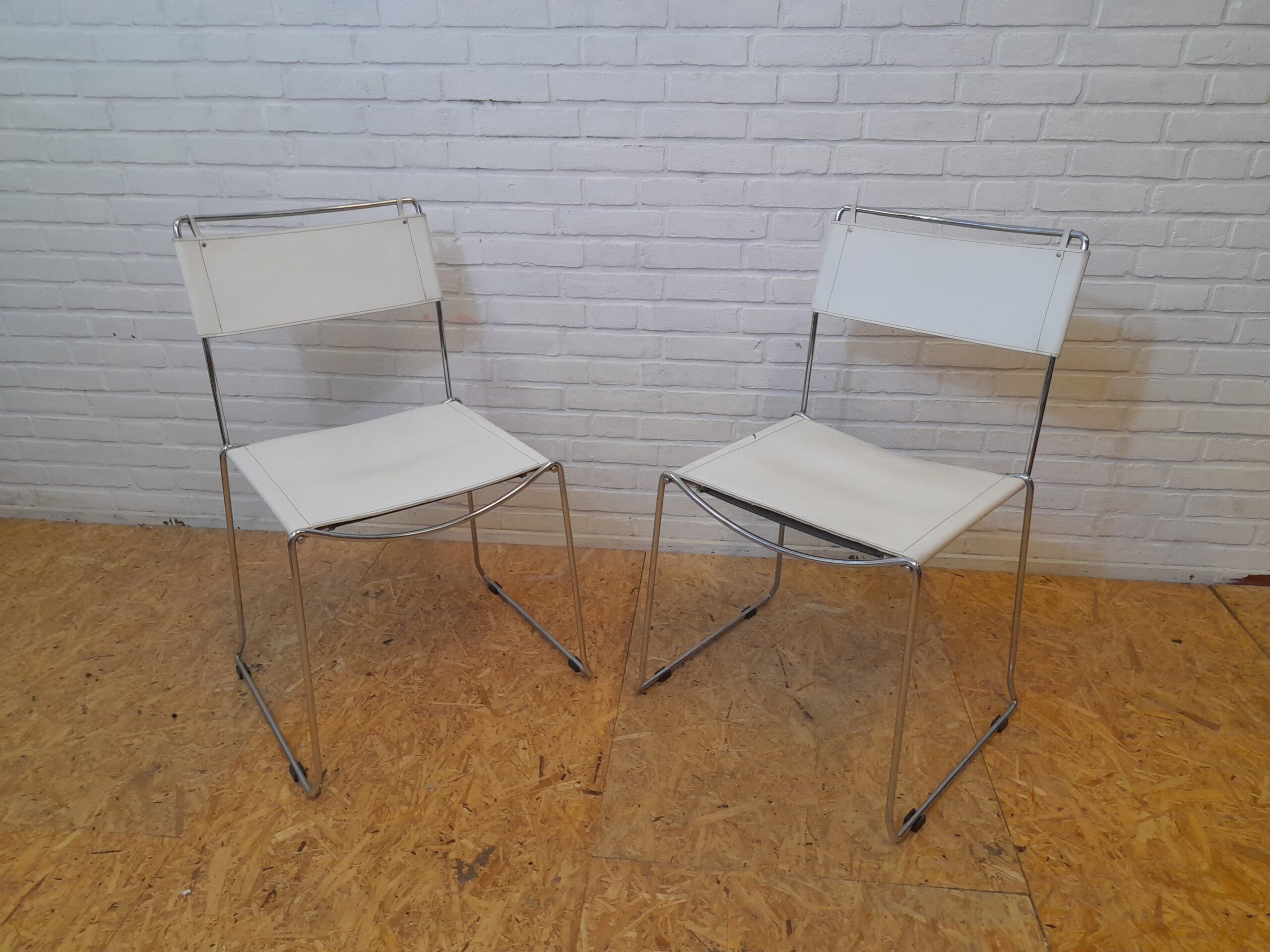 pair of Belotti diner chairs