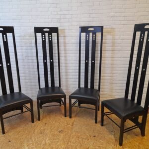 Set of 4 Ingram chairs Charles Rennie Mackintosch